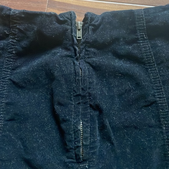 Free People Modern Femme cord mini skirt in black size 0 - Picture 7 of 9